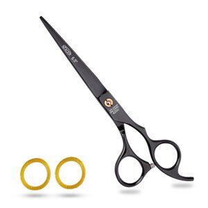 NIXCER PROFESSIONAL SERIES RAZOR EDGE KEY SCREW HAIR CUTTING SCISSORS 6.5" BLACK